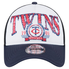 Minnesota Twins New Era Distressed 9FORTY A-Frame Adjustable Trucker Hat Online