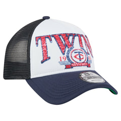 Minnesota Twins New Era Distressed 9FORTY A-Frame Adjustable Trucker Hat Online
