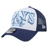 Tampa Bay Rays New Era Distressed 9FORTY A-Frame Adjustable Trucker Hat Near Me