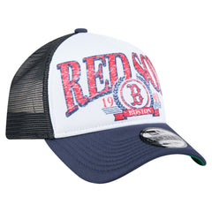 Boston Red Sox New Era Distressed 9FORTY A-Frame Adjustable Trucker Hat Online
