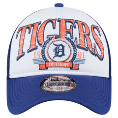 Detroit Tigers New Era Distressed 9FORTY A-Frame Adjustable Trucker Hat Sale