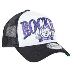 Colorado Rockies New Era Distressed 9FORTY A-Frame Adjustable Trucker Hat Discount