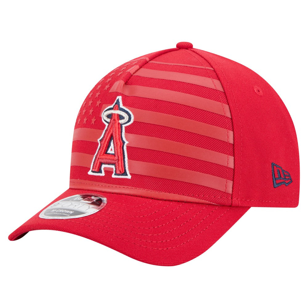 Los Angeles Angels New Era American Flag 9FORTY M-Crown A-Frame Adjustable Hat Outlet