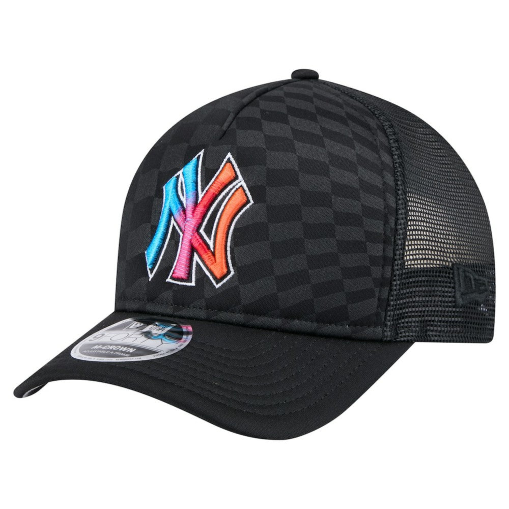 New York Yankees New Era Gradient 9FORTY A-Frame M-Crown Trucker Adjustable Hat Near Me