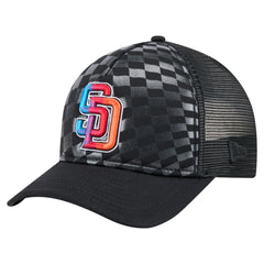 San Diego Padres New Era Gradient 9FORTY A-Frame M-Crown Trucker Adjustable Hat Sale