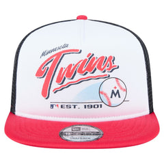 Minnesota Twins New Era Retro Script Trucker 9FIFTY Snapback Hat Near Me