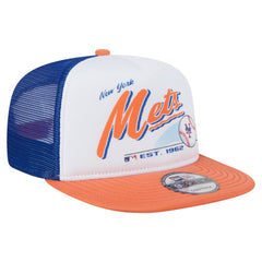 New York Mets New Era Retro Script Trucker 9FIFTY Snapback Hat Online