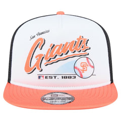 San Francisco Giants New Era Retro Script Trucker 9FIFTY Snapback Hat Discount