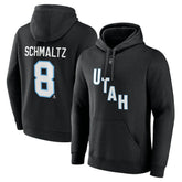 Nick Schmaltz NHL Utah Fanatics Authentic Stack Name & Number Tri-Blend Pullover Hoodie - Black | Fanatics on sale