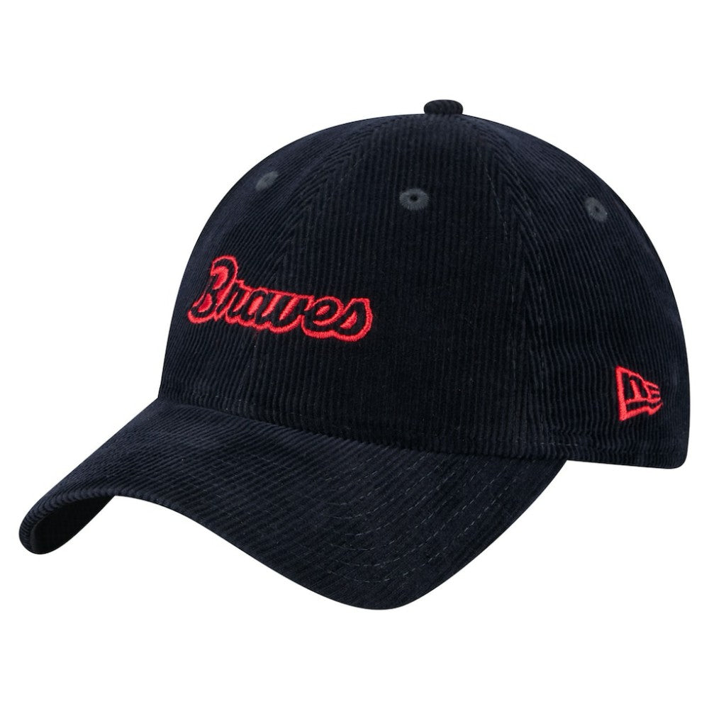 Atlanta Braves New Era Women's Corduroy 9TWENTY Adjustable Hat Discount