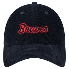 Atlanta Braves New Era Women's Corduroy 9TWENTY Adjustable Hat Discount