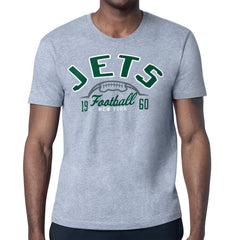 New York Jets Starter Half Ball Logo T-Shirt - Heather Gray - NFL