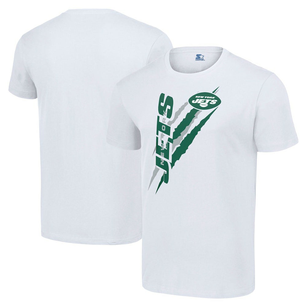 New York Jets Starter Color Scratch T-Shirt - White - NFL