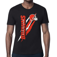 Cleveland Browns Starter Color Scratch T-Shirt - Black - NFL