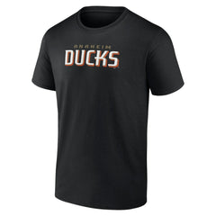 Anaheim Ducks Wordmark Logo T-Shirt - Black | NHL sale