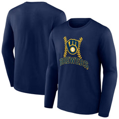 Milwaukee Brewers Fastball Long Sleeve T-Shirt Outlet
