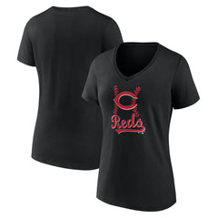 Cincinnati Reds Women's Fastball V-Neck T-Shirt Near Me