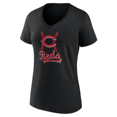 Cincinnati Reds Women's Fastball V-Neck T-Shirt Near Me