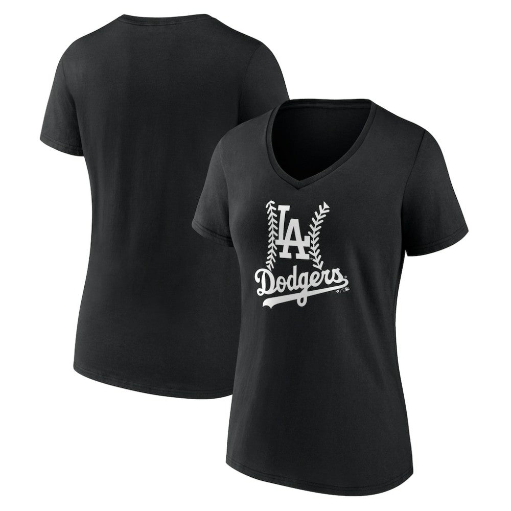 Los Angeles Dodgers Women's Fastball V-Neck T-Shirt Outlet