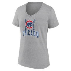 Chicago Cubs Women's Fastball V-Neck T-Shirt Near Me
