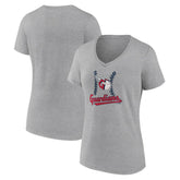 Cleveland Guardians Women's Fastball V-Neck T-Shirt for sale