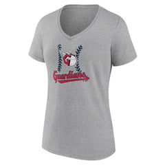 Cleveland Guardians Women's Fastball V-Neck T-Shirt for sale