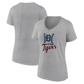 Detroit Tigers Women's Fastball V-Neck T-Shirt Discount