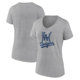 Los Angeles Dodgers Women's Fastball V-Neck T-Shirt Discount