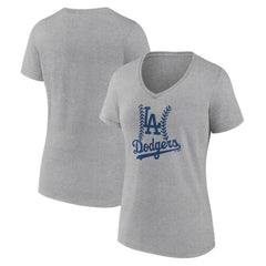 Los Angeles Dodgers Women's Fastball V-Neck T-Shirt Discount