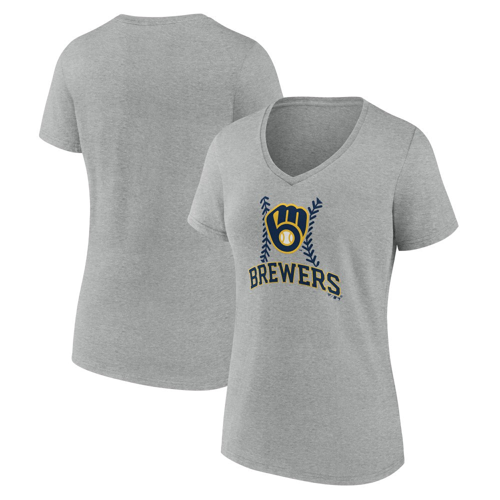 Milwaukee Brewers Women's Fastball V-Neck T-Shirt Near Me