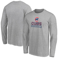 Chicago Cubs Evanston Stencil Long Sleeve T-Shirt Online