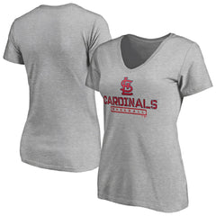 St. Louis Cardinals Women's Evanston Stencil V-Neck T-Shirt Online