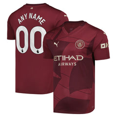 Puma - Manchester City 2024/25 Third Replica Custom Jersey - Burgundy