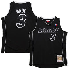 Mitchell & Ness Dwyane Wade Miami Heat 2011/12 Hardwood Classics Authentic Jersey Black