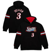 Mitchell & Ness Allen Iverson Philadelphia 76ers Name & Number Pullover Hoodie Black