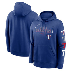 Texas Rangers Nike Club Stack Pullover Hoodie Discount