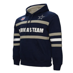 Dallas Cowboys America's Team Head Coach Pullover Hoodie - Navy - Mitchell & Ness