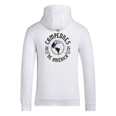 Adidas - Argentina National Team 2024 Copa America Champions Pullover Hoodie - White