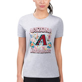 Arizona Diamondbacks G-III 4Her by Carl Banks Women's Super-Slim Fit Lightweight Flowers Graphic T-Shirt Sale