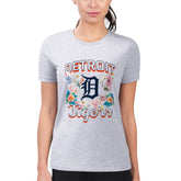 Detroit Tigers G-III 4Her by Carl Banks Women's Super-Slim Fit Lightweight Flowers Graphic T-Shirt Online