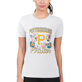 Pittsburgh Pirates G-III 4Her by Carl Banks Women's Super-Slim Fit Lightweight Flowers Graphic T-Shirt Online