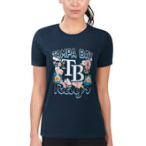 Tampa Bay Rays G-III 4Her by Carl Banks Women's Super-Slim Fit Lightweight Flowers Graphic T-Shirt Online