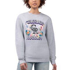 Colorado Rockies G-III 4Her by Carl Banks Women's Flowers Graphic Pullover Sweatshirt for sale