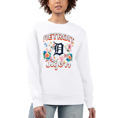 Detroit Tigers G-III 4Her by Carl Banks Women's Flowers Graphic Pullover Sweatshirt Online