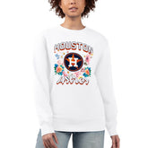 Houston Astros G-III 4Her by Carl Banks Women's Flowers Graphic Pullover Sweatshirt Discount