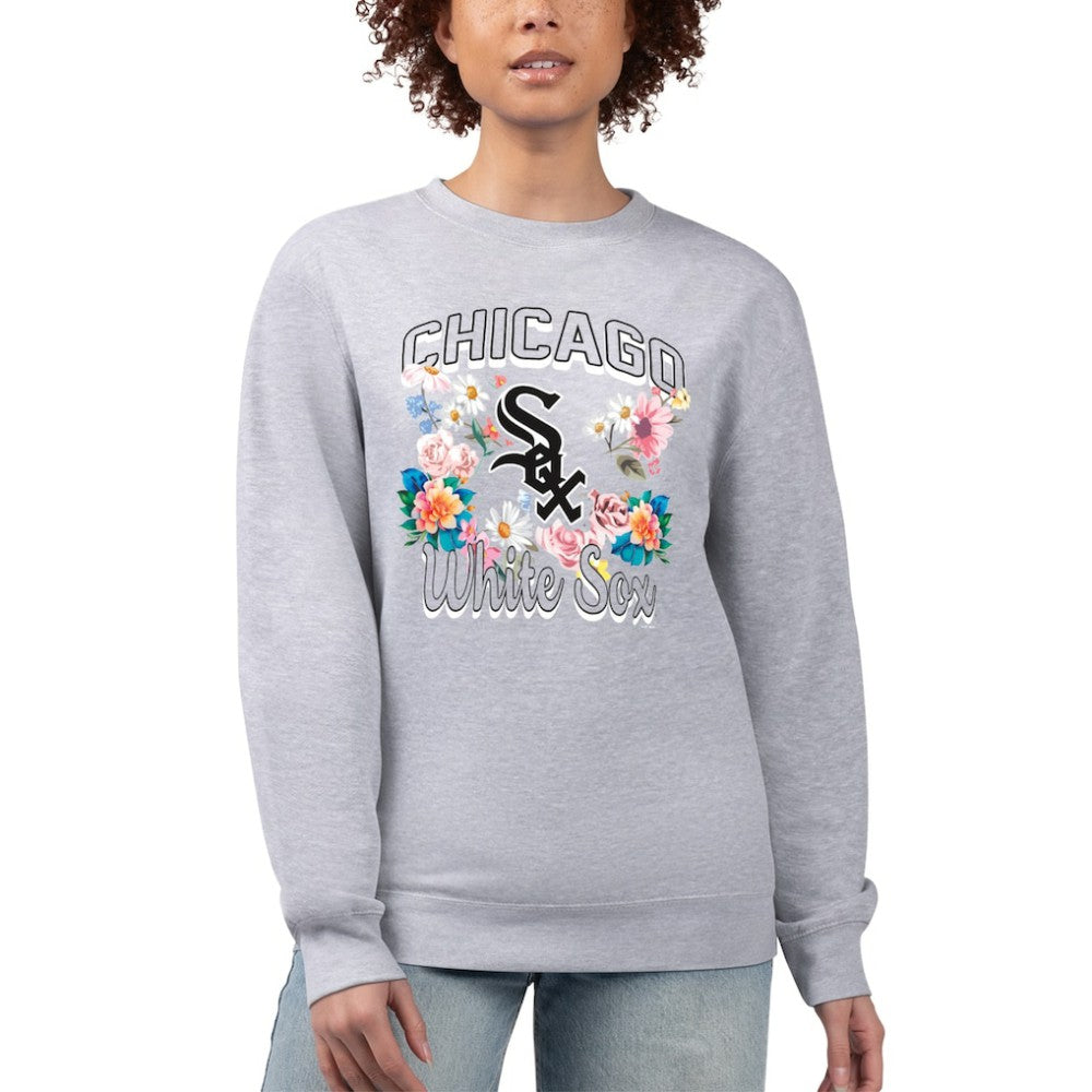 Chicago White Sox G-III 4Her by Carl Banks Women's Flowers Graphic Pullover Sweatshirt Sale