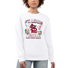 St. Louis Cardinals G-III 4Her by Carl Banks Women's Flowers Graphic Pullover Sweatshirt for sale