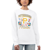 Pittsburgh Pirates G-III 4Her by Carl Banks Women's Flowers Graphic Pullover Sweatshirt Discount