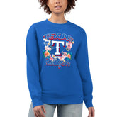Texas Rangers G-III 4Her by Carl Banks Women's Flowers Graphic Pullover Sweatshirt for sale