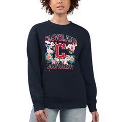 Cleveland Guardians G-III 4Her by Carl Banks Women's Flowers Graphic Pullover Sweatshirt Near Me
